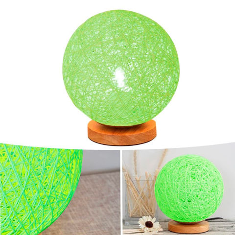 Imagen de Lámpara luna LED tejida tipo nido con control remoto