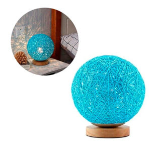 Imagen de Lámpara luna LED tejida tipo nido con control remoto