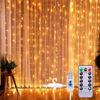 Imagen de Cortina lluvia de luces led con control remoto USB 300 luces