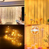 Imagen de Cortina lluvia de luces led con control remoto USB 300 luces