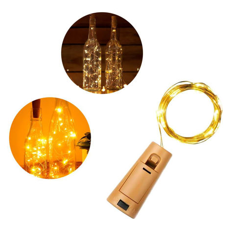 Imagen de Luz LED luciérnaga con tapón  a pila