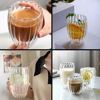 Imagen de Vaso Vidrio Doble Pared con rayas 380ml