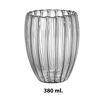 Imagen de Vaso Vidrio Doble Pared con rayas 380ml