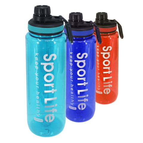 Imagen de Botella de agua deportiva plástica 1 Litro