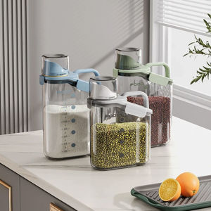 Imagen de Frasco de almacenamiento graduado con pico vertedor y tapa 1500ml