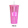 Imagen de Vaso texturado con tapa y sorbito 700 ml