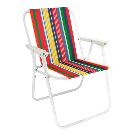 Imagen de Silla plegable a rayas-color