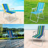 Imagen de Silla plegable a rayas-color