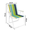 Imagen de Silla plegable a rayas-color