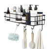 Imagen de Estante repisa organizador adhesivo de pared con ganchos