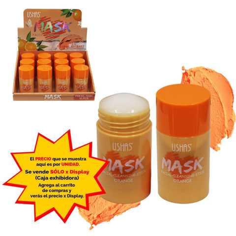 Imagen de Mascara Ushas barra de limpieza facial-extracto de naranja-H
