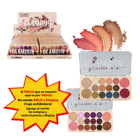 Imagen de Sombra de ojos con rubor 16 tonos Ushas