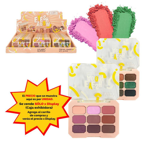 Imagen de Petaca sombras Ushas- 9 tonos -