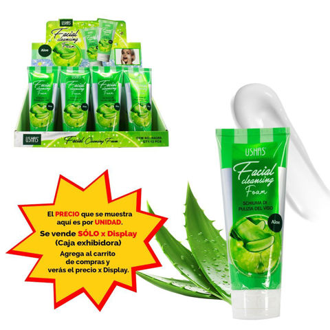 Imagen de Espuma de limpieza facial Aloe Ushas