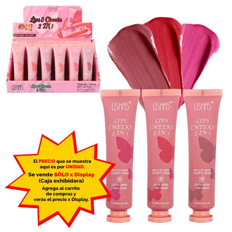 Imagen de Tinta liquida Ushas para labios o mejillas