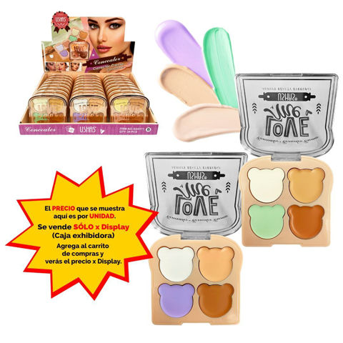 Imagen de Corrector  en crema ositos 4 tonos Ushas