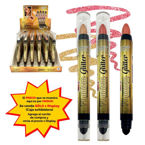 Imagen de lápiz sombra de ojos  con glitter Ushas