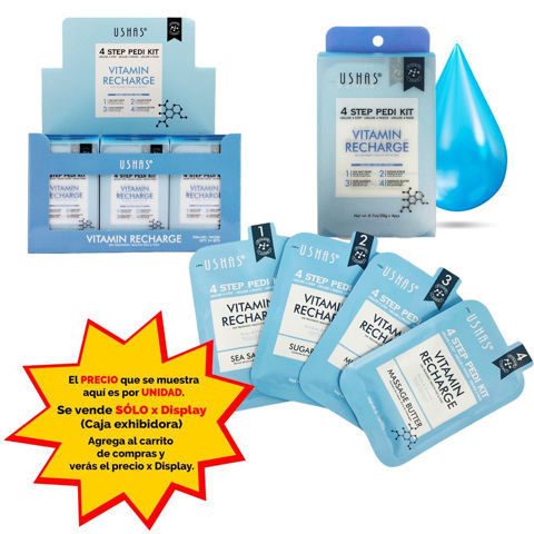 Imagen de Kit Ushas para pies- 4 pasos- Vitaminas-HA286