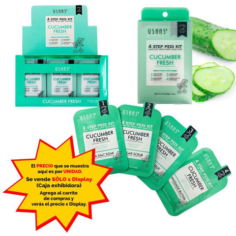 Imagen de Kit Ushas para pies- 4 pasos- Pepino fresco-HA284