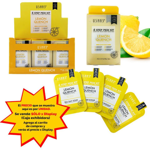 Imagen de Kit Ushas para pies- 4 pasos- Limón