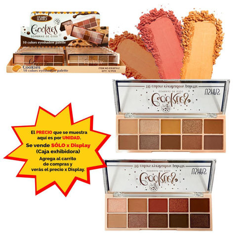 Imagen de Sombras  para ojos 10 tonos ushas