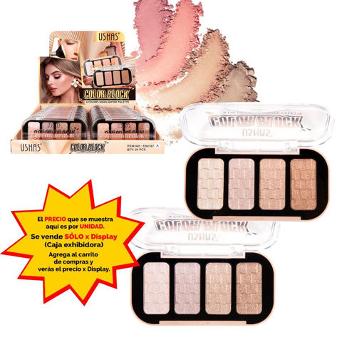 Imagen de Iluminador para rostro 4 tonos Ushas