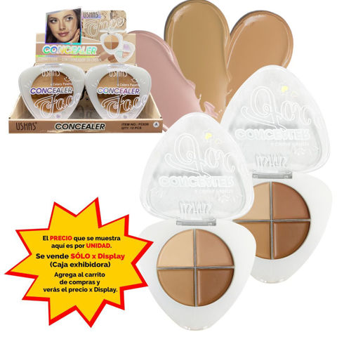 Imagen de Corrector facial en crema 4 tonos Ushas