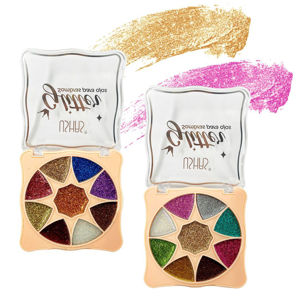 Imagen de Sombra para ojos con glitter 9 tonos Ushas