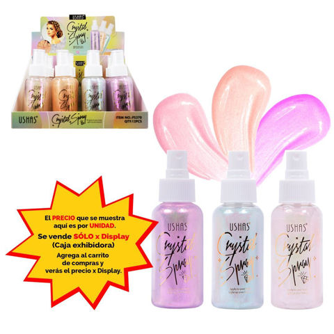 Imagen de Maquillaje brillante en spray Cristal Ushas