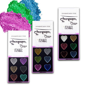 Imagen de Petaca Ushas sombras con glitter 6 tonos corazón-ES4032
