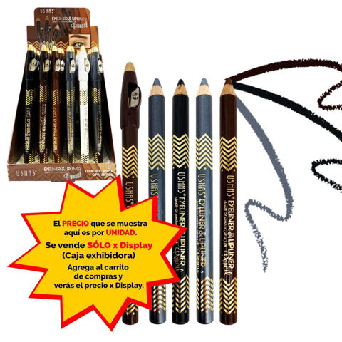 Imagen de Lapiz delineador de ojos y labios con sacapunta Ushas