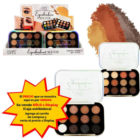 Imagen de Sombras de ojos 12 tonos Ushas