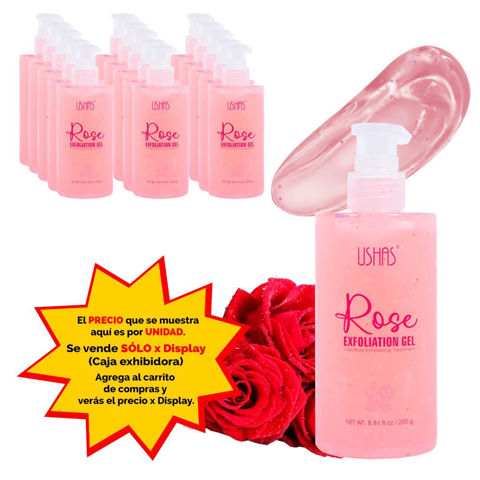 Imagen de Gel exfoliante corporal Rose  Ushas