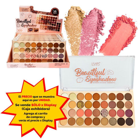 Imagen de Petaca Ushas - 36 sombras para ojos