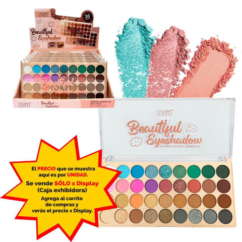 Imagen de Petaca Ushas - 36 sombras para ojos