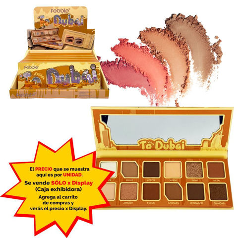 Imagen de Petaca Febble sombras para ojos -12 tonos-