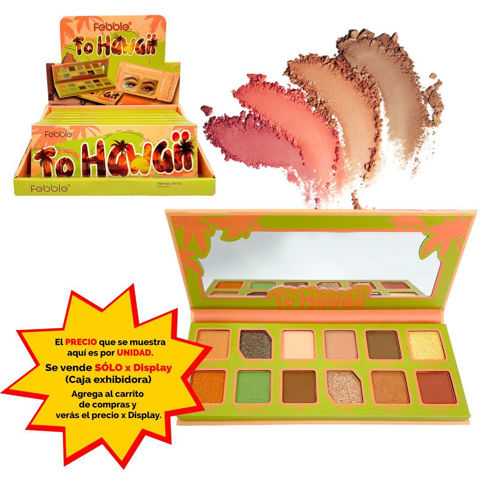 Imagen de Petaca Febble sombras para ojos -12 tonos-