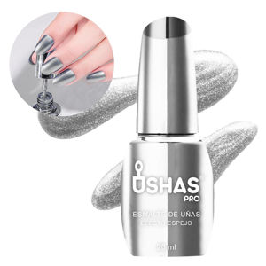 Imagen de Esmalte de uñas Ushas espejado-plata 03#