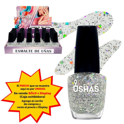 Imagen de Esmalte de uñas Ushas brillos-blanco 042#