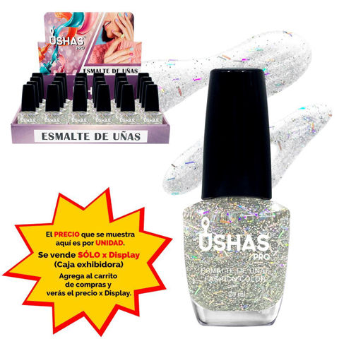 Imagen de Esmalte de uñas Ushas brillos-blanco 044#