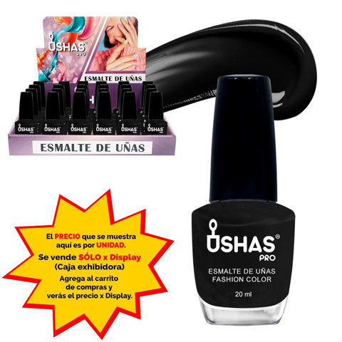 Imagen de Esmalte de uñas Ushas-negro 057#