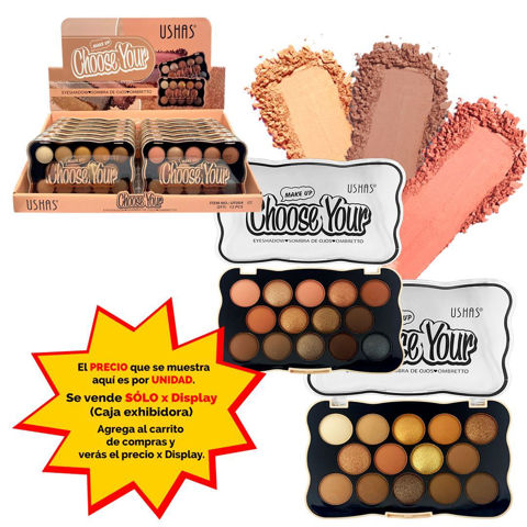 Imagen de Paleta Ushas sombras 14 tonos-UF004-02