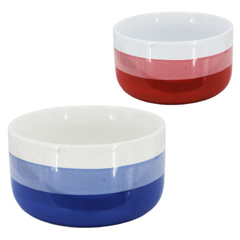 Imagen de Bowl de ceramica color a rayas exterior-redondo