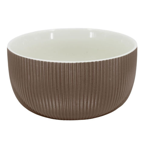 Imagen de Bowl de ceramica tonos tierra exterior-redondo
