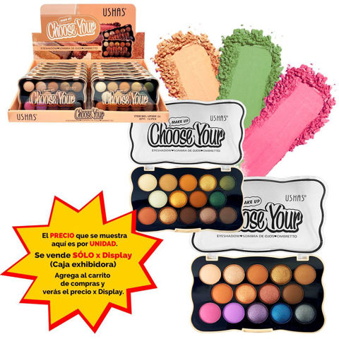 Imagen de Paleta Ushas sombras 14 tonos-UF004-04