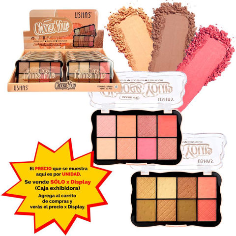 Imagen de Paleta Ushas de Iluminador, Rubor y Contorno