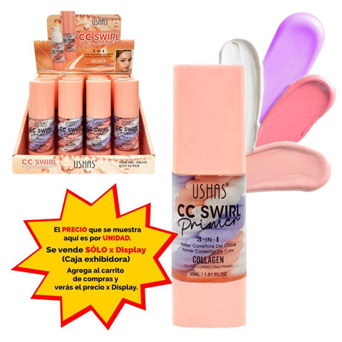 Imagen de Primer Ushas corrector de color 3 en 1-colageno-HA313