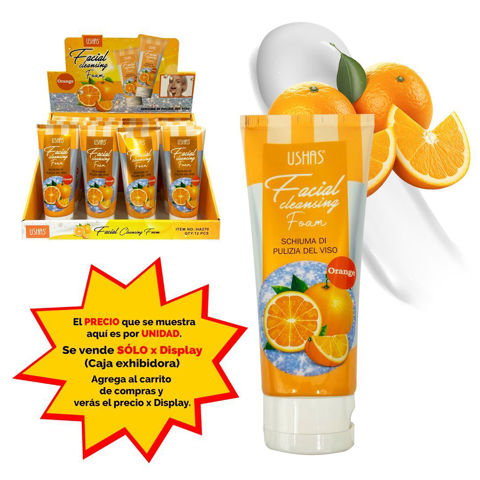 Imagen de Espuma limpiadora facial Ushas-naranja-HA270