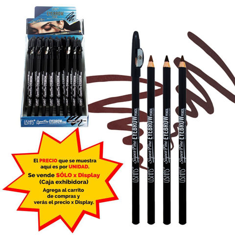 Imagen de Lapiz delineador Ushas para cejas-con sacapuntas-P1025-MIX