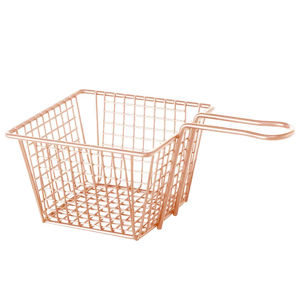 Imagen de Canasto metal cuadrado con asa para mesa-12,5X12,5X8cm-2 col